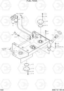 1020 FUEL TANK HL770(#1001-#1170), Hyundai