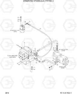 2014 STEERING HYDRAULIC PIPING 2 HL770(#1001-#1170), Hyundai