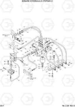 2017 BRAKE HYDRAULIC PIPING 2 HL770(#1001-#1170), Hyundai