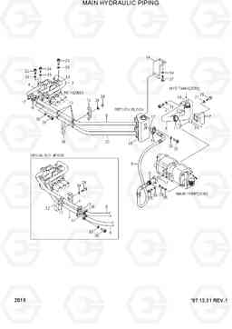 2019 MAIN HYDRAULIC PIPING HL770(#1001-#1170), Hyundai