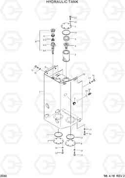 2030 HYDRAULIC TANK HL770(#1001-#1170), Hyundai