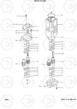 2040 MAIN PUMP HL770(#1001-#1170), Hyundai