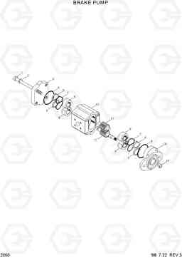 2050 BRAKE PUMP HL770(#1001-#1170), Hyundai