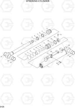 2120 STEERING CYLINDER HL770(#1001-#1170), Hyundai