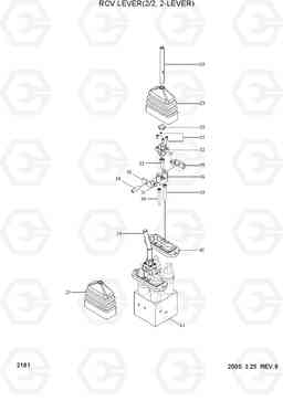 2181 RCV LEVER(2/2, 2-LEVER) HL770(#1001-#1170), Hyundai