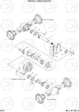 3010 DRIVE LINES(-#1075) HL770(#1001-#1170), Hyundai