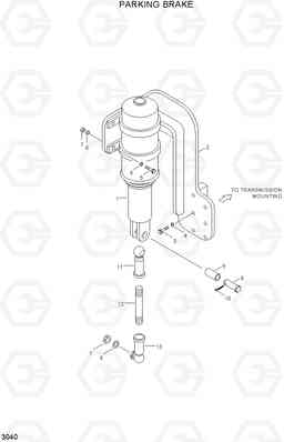 3040 PARKING BRAKE HL770(#1001-#1170), Hyundai