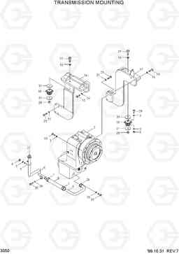 3050 TRANSMISSION MOUNTING HL770(#1001-#1170), Hyundai