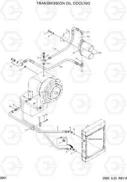 3051 TRANSMISSION OIL COOLING HL770(#1001-#1170), Hyundai