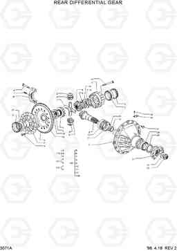 3071A REAR DIFFERENTIAL GEAR HL770(#1001-#1170), Hyundai