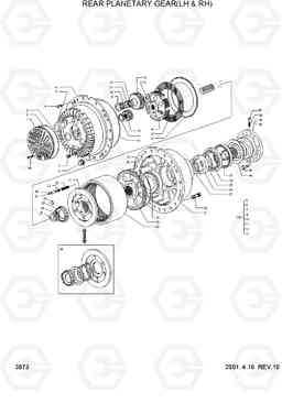 3073 REAR PLANETARY GEAR(LH & RH) HL770(#1001-#1170), Hyundai