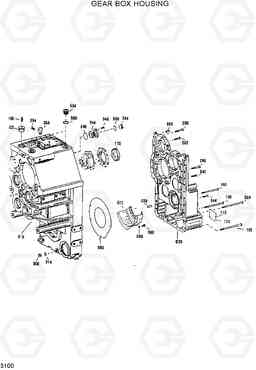 3100 GEAR BOX HOUSING HL770(#1001-#1170), Hyundai