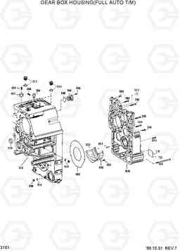 3101 GEAR BOX HOUSING(FULL AUTO T/M) HL770(#1001-#1170), Hyundai