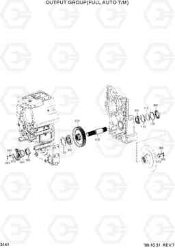 3141 OUTPUT GROUP(FULL AUTO T/M) HL770(#1001-#1170), Hyundai