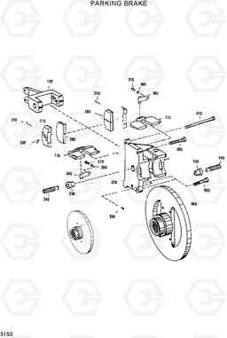 3150 PARKING BRAKE HL770(#1001-#1170), Hyundai