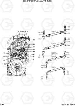 3211 OIL PIPES(FULL AUTO T/M) HL770(#1001-#1170), Hyundai