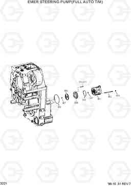 3221 EMER STEERING PUMP(FULL AUTO T/M) HL770(#1001-#1170), Hyundai