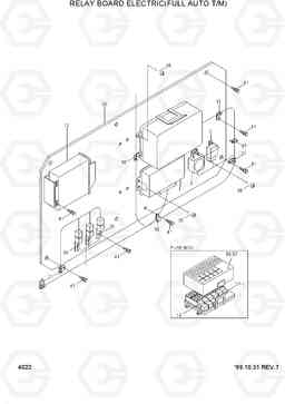 4022 RELAY BOARD ELECTRIC(FULL AUTO T/M) HL770(#1001-#1170), Hyundai