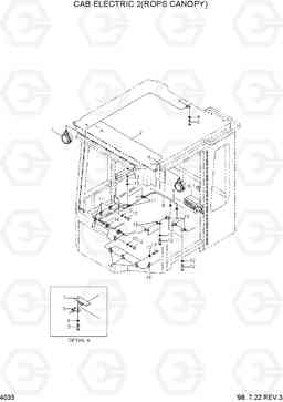 4033 CAB ELECTRIC 2(ROPS CANOPY) HL770(#1001-#1170), Hyundai