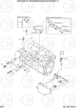 4071 ENGINE & TRAMSMISSION ELECTRIC 2 HL770(#1001-#1170), Hyundai