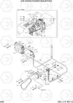 4090 AIR CONDITIONER MOUNTING HL770(#1001-#1170), Hyundai