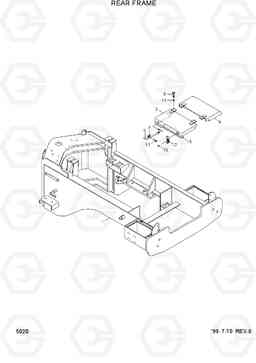 5020 REAR FRAME HL770(#1001-#1170), Hyundai