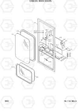 5052 CAB(3/4, MAIN DOOR) HL770(#1001-#1170), Hyundai