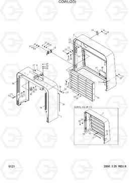 5121 COWL(2/3) HL770(#1001-#1170), Hyundai
