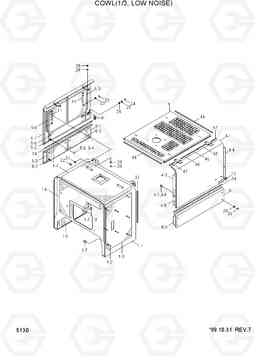 5130 COWL(1/3, LOW NOISE) HL770(#1001-#1170), Hyundai