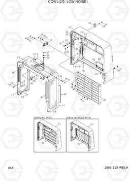5131 COWL(2/3, LOW NOISE) HL770(#1001-#1170), Hyundai