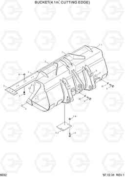 6032 BUCKET(4.1M3, CUTTING EDGE) HL770(#1001-#1170), Hyundai