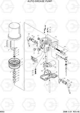 6053 AUTO GREASE PUMP HL770(#1001-#1170), Hyundai