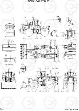 7022 DECALS(HL770XTD) HL770(#1001-#1170), Hyundai