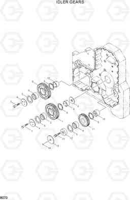 8070 IDLER GEARS HL770(#1001-#1170), Hyundai