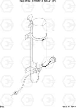 8120 INJECTION STARTING AID(-#1111) HL770(#1001-#1170), Hyundai