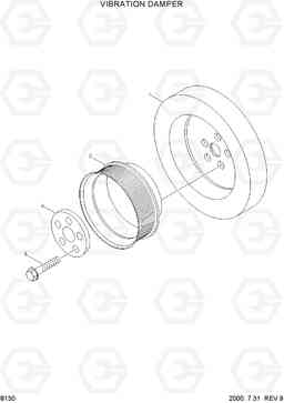 8130 VIBRATION DAMPER HL770(#1001-#1170), Hyundai