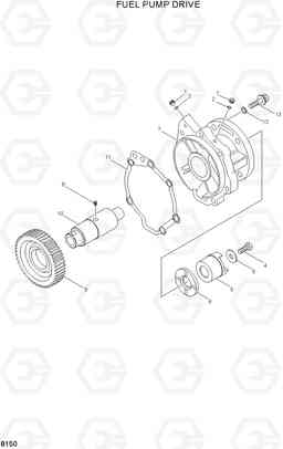 8150 FUEL PUMP DRIVE HL770(#1001-#1170), Hyundai