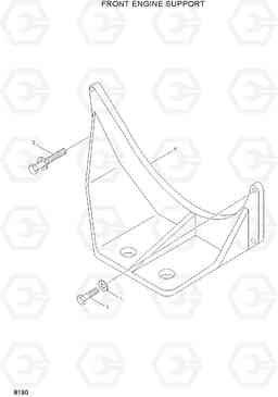 8190 FRONT ENGINE SUPPORT HL770(#1001-#1170), Hyundai