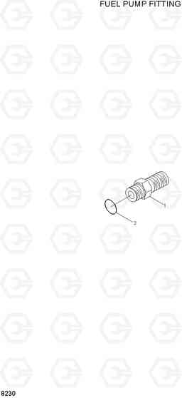 8230 FUEL PUMP FITTING HL770(#1001-#1170), Hyundai