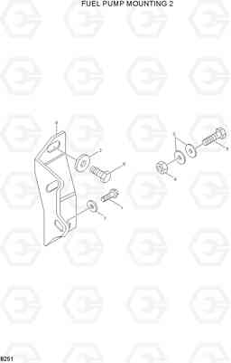 8251 FUEL PUMP MOUNTING 2 HL770(#1001-#1170), Hyundai