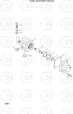 8280 FUEL SHUTOFF VALVE HL770(#1001-#1170), Hyundai