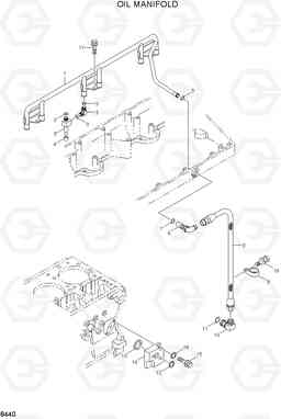 8440 OIL MANIFOLD HL770(#1001-#1170), Hyundai