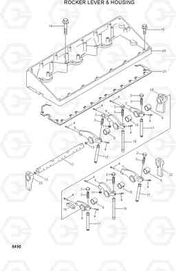 8490 ROCKER LEVER & HOUSING HL770(#1001-#1170), Hyundai