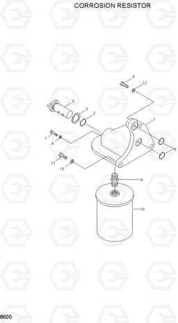 8600 CORROSION RESISTOR HL770(#1001-#1170), Hyundai