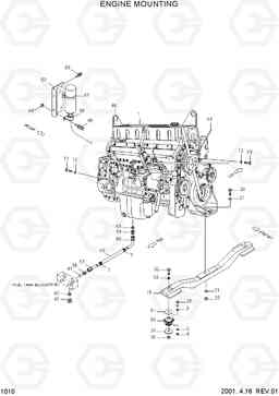 1010 ENGINE MOUNTING HL770(#1171-), Hyundai