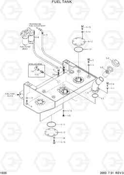 1020 FUEL TANK HL770(#1171-), Hyundai