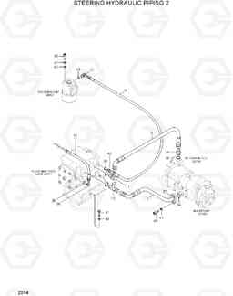 2014 STEERING HYDRAULIC PIPING 2 HL770(#1171-), Hyundai