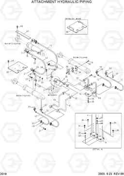 2018 ATTACHMENT HYDRAULIC PIPING HL770(#1171-), Hyundai