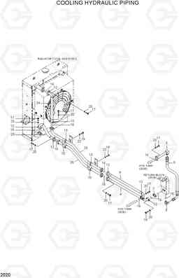 2020 COOLING HYDRAULIC PIPING HL770(#1171-), Hyundai