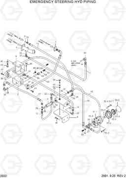 2022 EMERGENCY STEERING HYDRAULIC PIPING HL770(#1171-), Hyundai